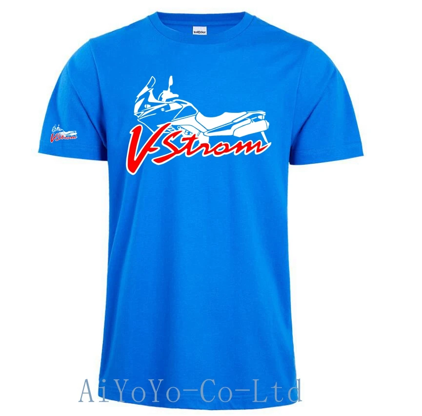 V-Strom DL 650 Motorcycle Motorsport Team Logo_Suzukies_T-Shirt Men Short Sleeve T Shirt Men F1 TShirt