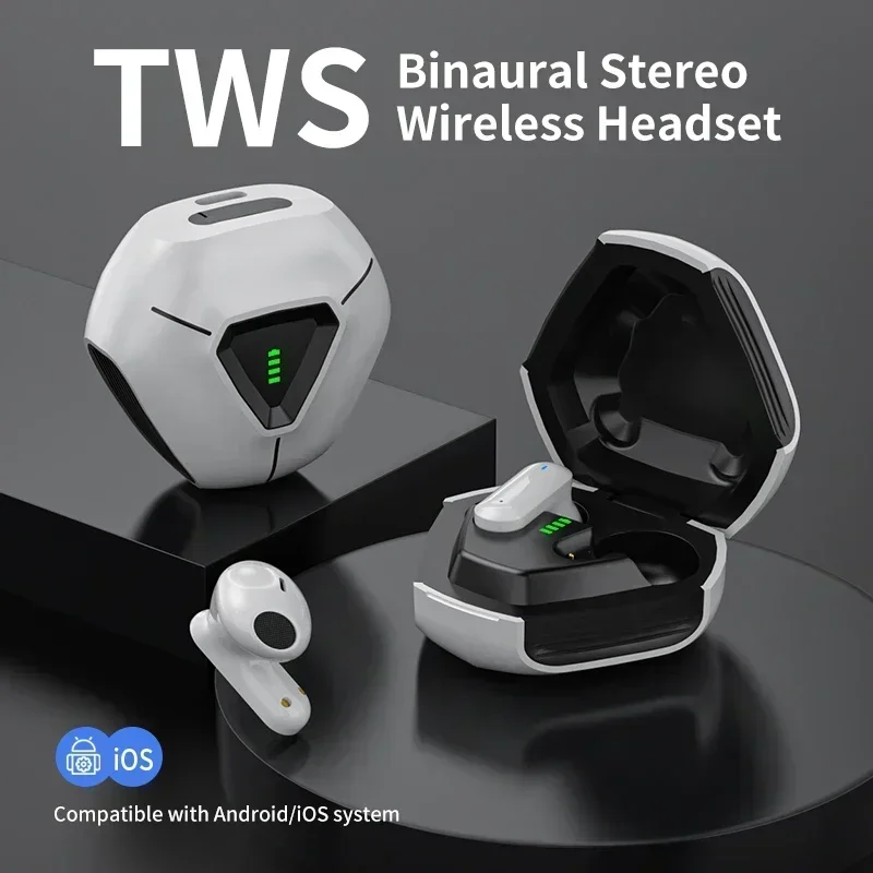 Écouteurs Bluetooth TWS 5.2 avec affichage du bruit, écouteurs LED, écouteurs sans fil étanches, casque de sport, réduction, ensembles de sauna