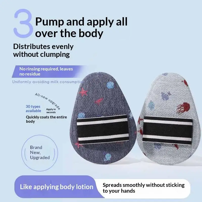 Wipe-Clean Large Sunscreen Lotion Puff Teardrop Shaped Soft Ointment Applicator for Girls Women Gift Travel Use