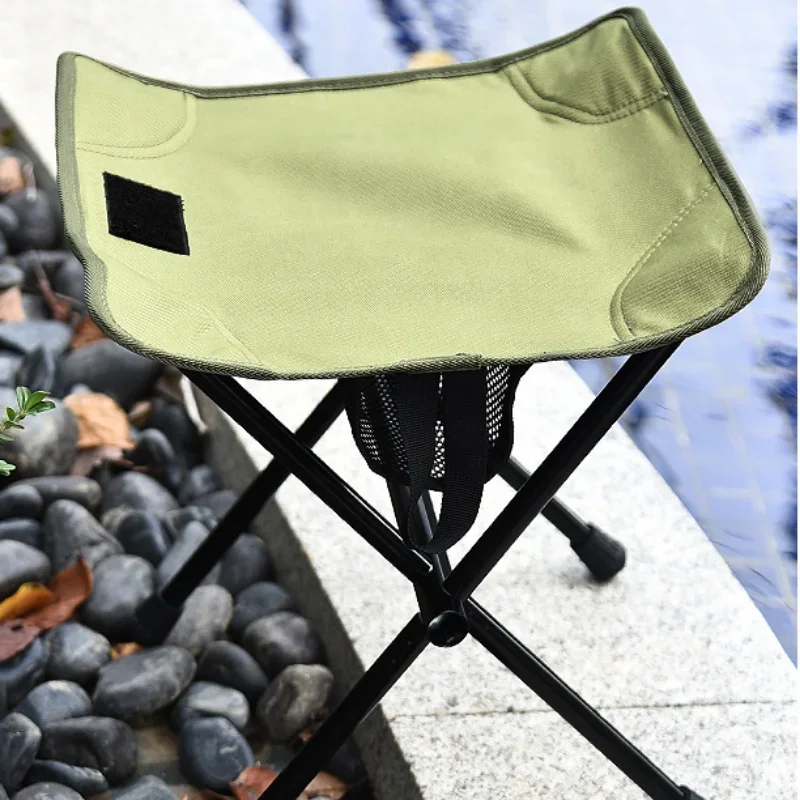 Imagem -06 - Cadeira Dobrável Durável com Bolsa Fezes ao ar Livre Portátil Luz Alta Alumínio Pesca Camping