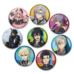 Seraph of The End Pins Cute Anime Figure Yuichiro Hyakuya/Shinoa Hiiragi Brooch Cosplay Badge Backpack Shoes Jewelry Accessories