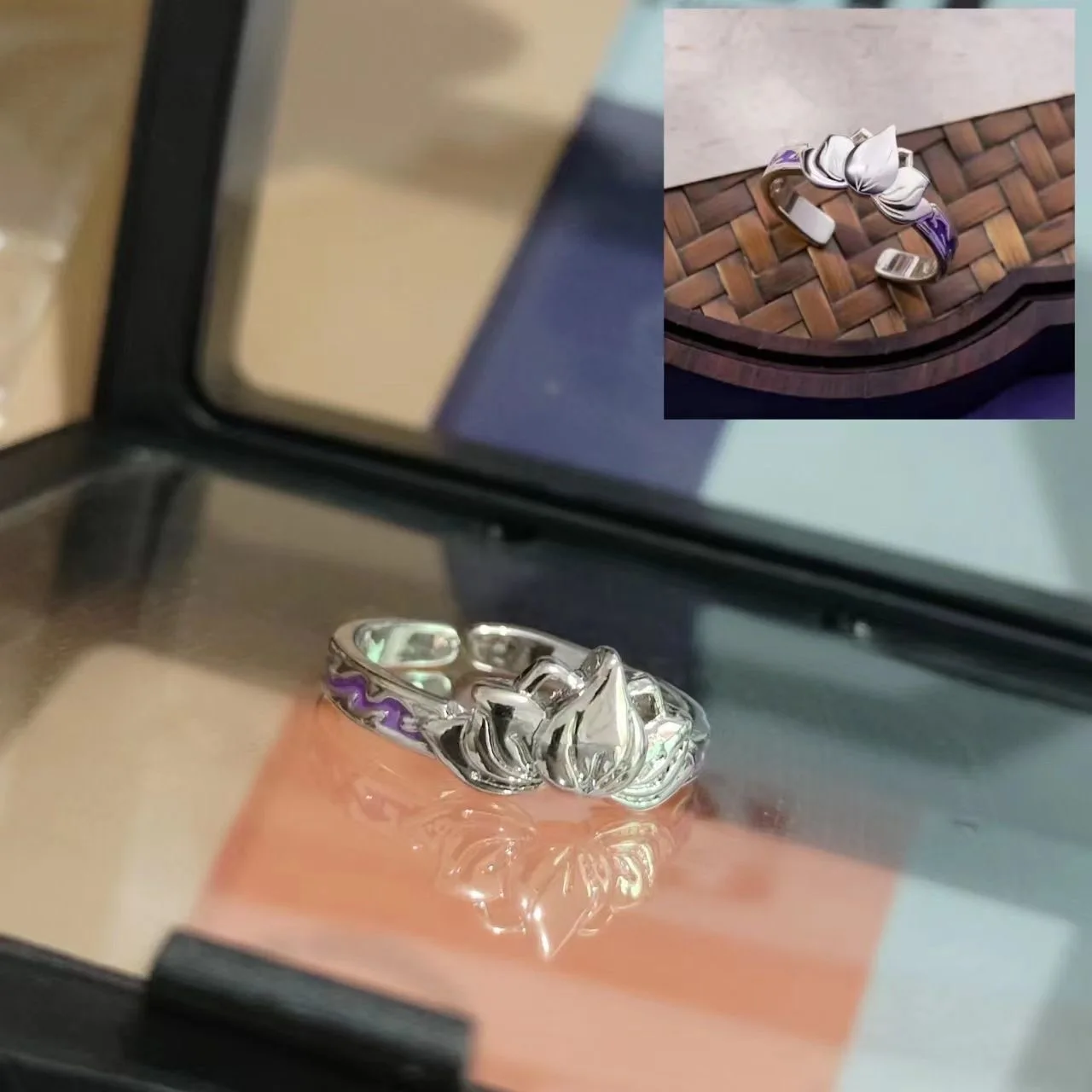 운멍 연꽃 우장성 반지 애니메이션 애니메이션 반지 애호가를 위한 악마 창시자 코스프레 주얼리