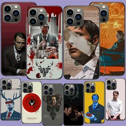 Killer Movie Hannibal Phone Case For Apple Iphone 16E 16 17 Pro Max Air 15 Pro 14 Plus 12 13 Mini Cover Cute Fundas Sili