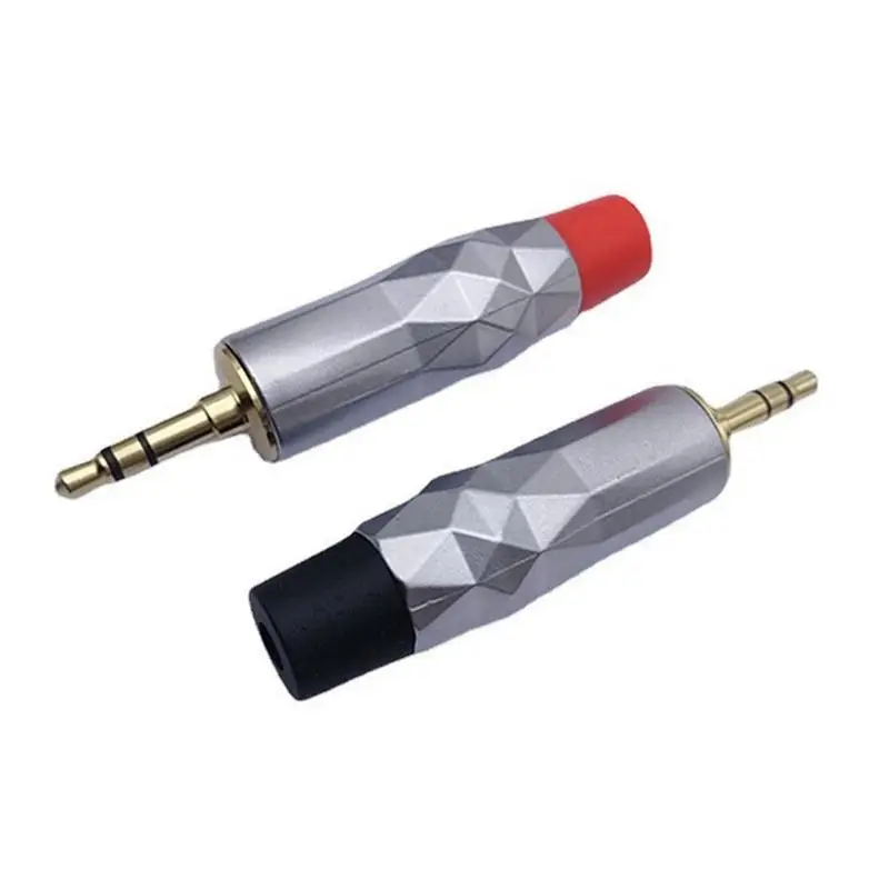 Speaker Wire Plugs Audio Microphone Stereo Double Channel Plug Dual Channel Stereo Connection Supplies For Music Players Mobile