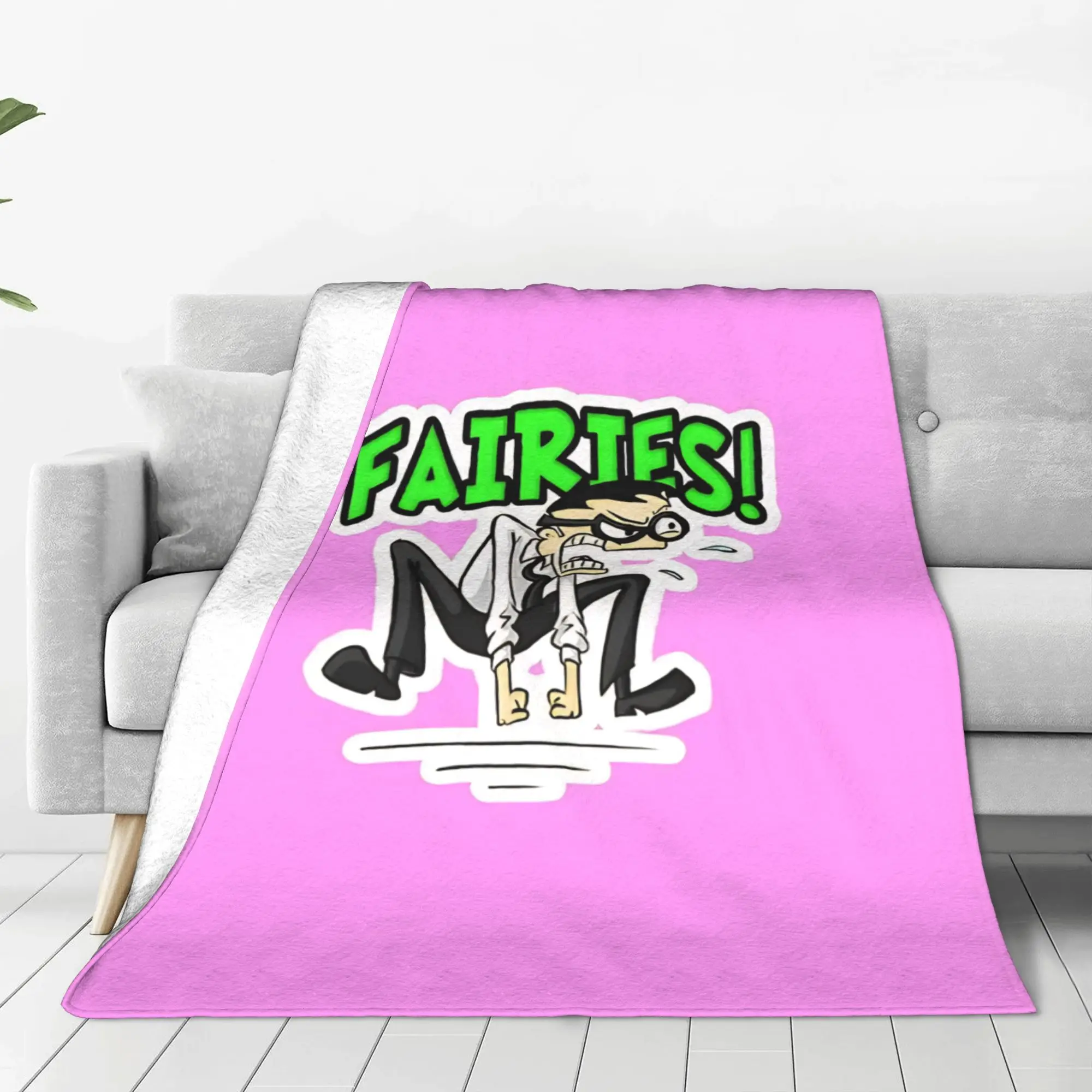 1PC Home Cutecore colorful whimsical  Fairly Odd Treasures Blanket Super Cosy Plush Home Living Room Sofa Halloween
