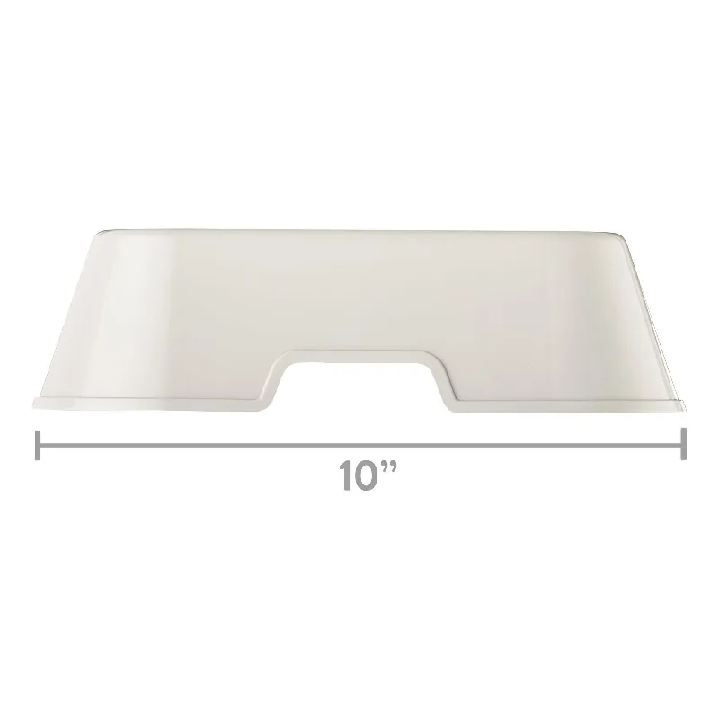 Medium Square Double Wall Plastic Pet Bowl 8 Cup