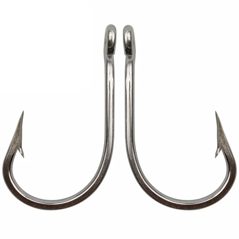 50pcs 7691 Stainless Steel Sharp Big Thick Tuna Fishing Hooks Size 3/0 4/0 5/0 6/0 7/0 8/0 9/0 10/0 11/0 12/0 13/0