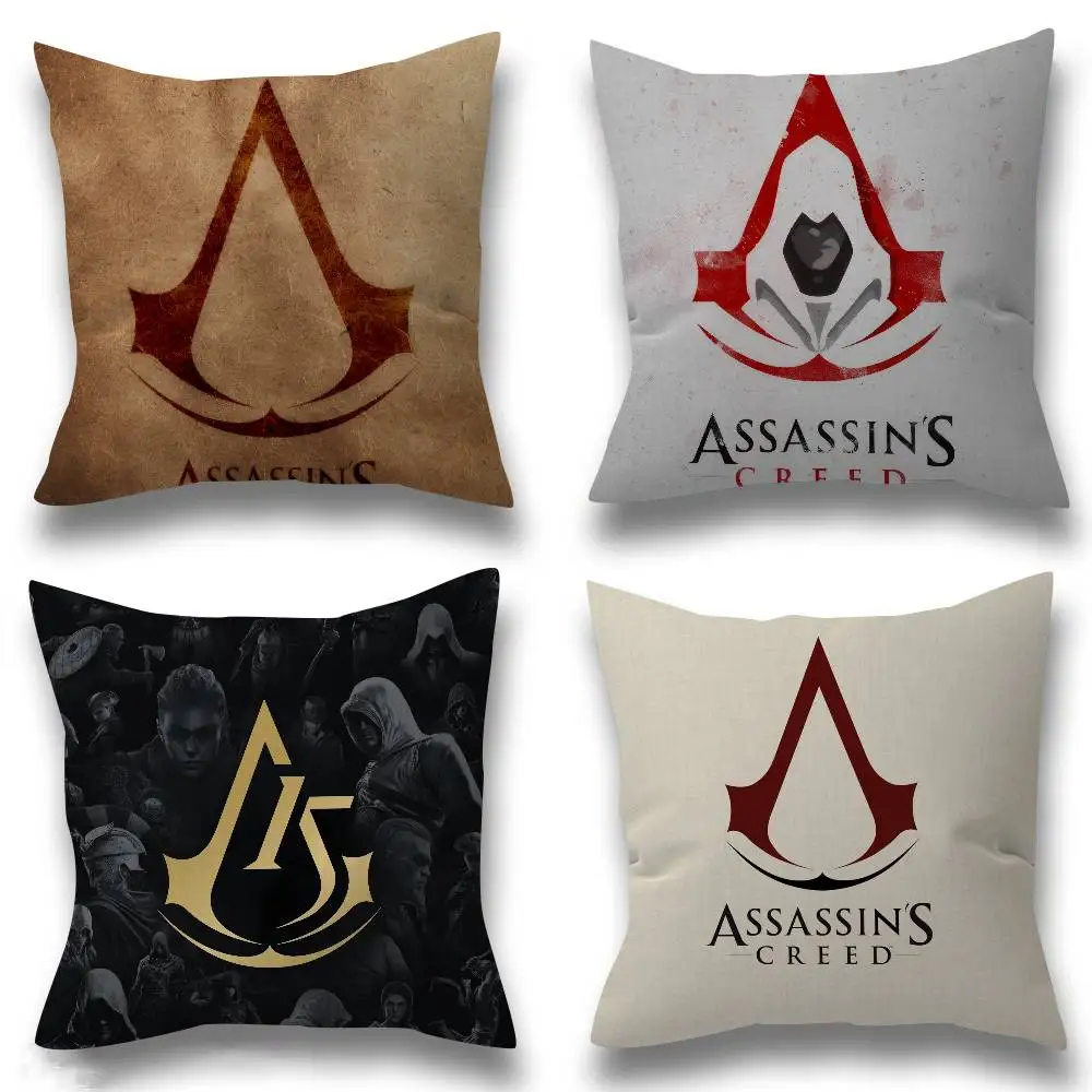Game A-Assassins C-Creed logo Fronhas Decorativas para Casa e Cama, Capa de Almofada Super Macia para Casamento