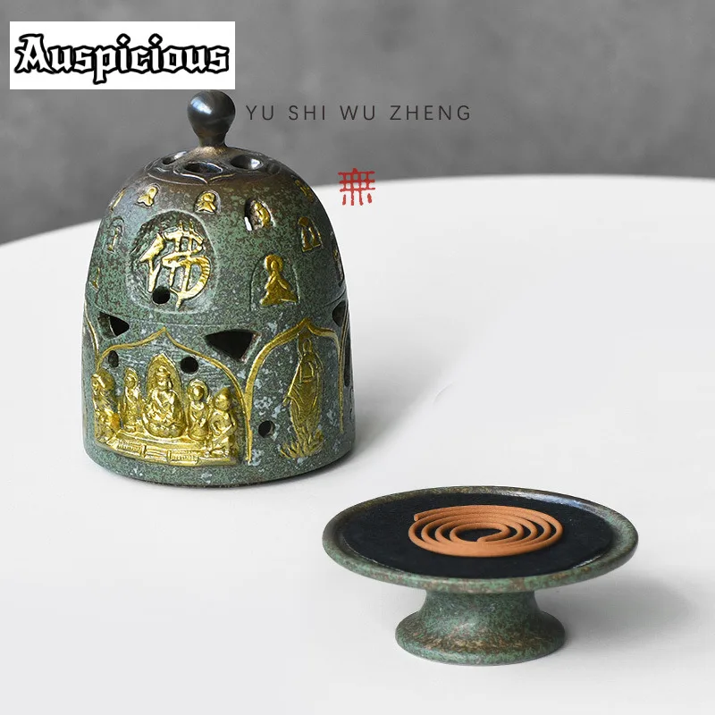 اليدوية زن البوذية جروتو حامل البخور ضباب التدخين البواخر البخور المشتعلة مبخرة لوازم الشاي الهدايا الحرفية