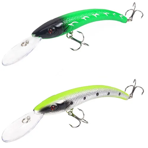 Imagen 1 del producto Nuevo 1 Uds 15,5 cm/16,3g Wobbler señuelo de pesca cebo de manivela grande Minnow Bass Trolling cebo Artificial Lucio carpa señuelos de pesca