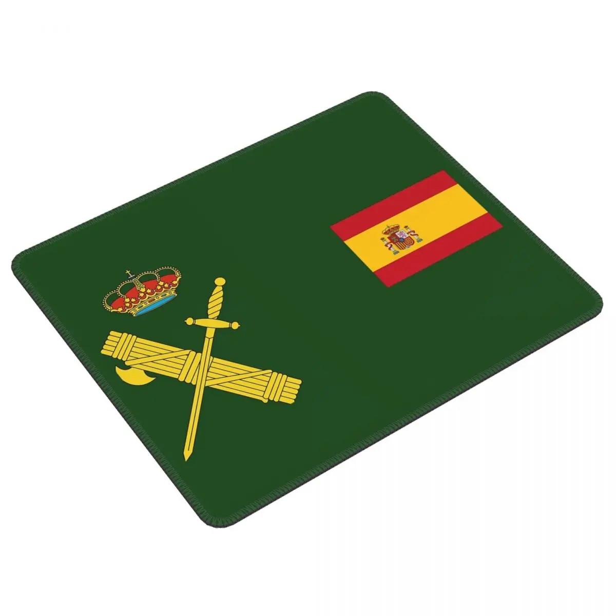 Bandeira da espanha mais emblema guarda civil mouse pad teclado do computador mouse tapete de jogos portátil tapete de mesa acessórios de escritório tapetes de mesa