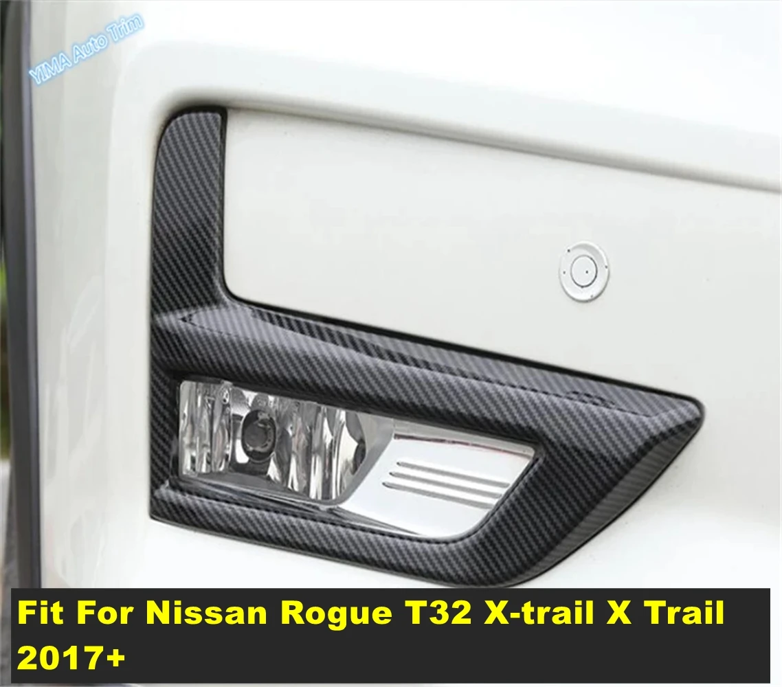 

ABS Chrome Front Bumper Fog Lights Lamps Decor Cover Trim For Nissan X-Trail X Trail T32 Rogue 2017 2018 2019 2020 Accessories