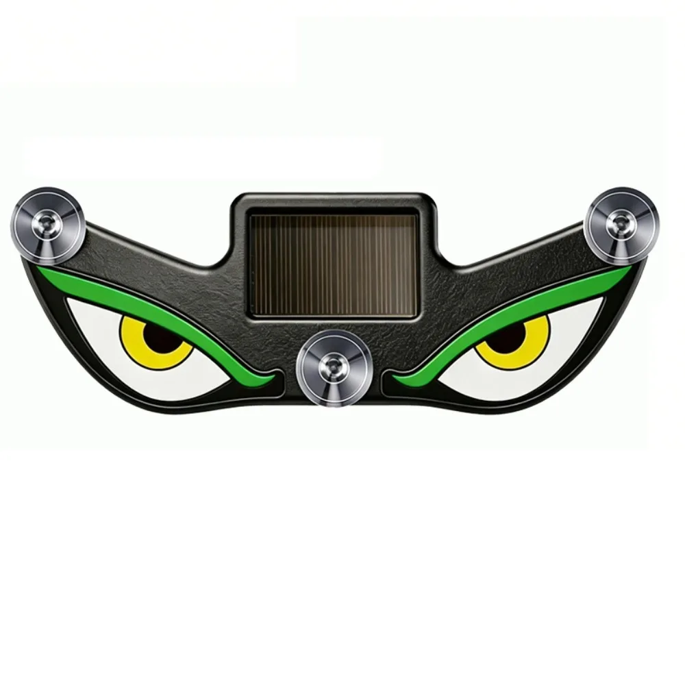 Wireless Solar Powered Car Neon Light Suction Cup Dynamic Display Smart LED Lights Vibration Lights on Cool EYE Ambient Lights