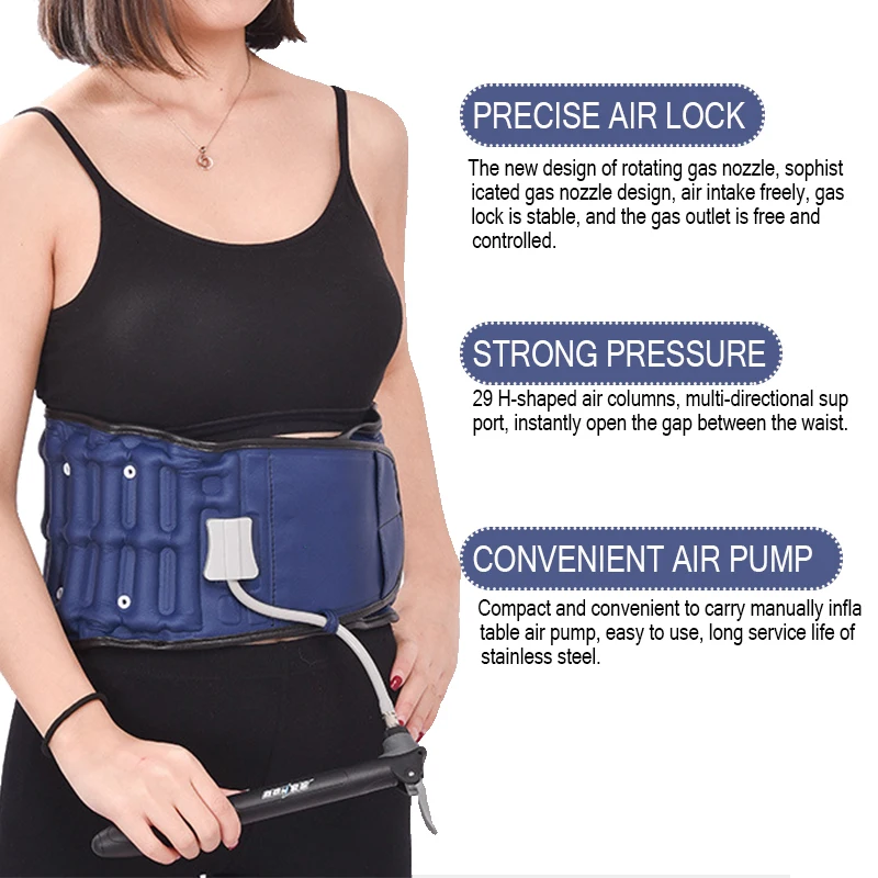 Decompression Back Belt Waist Brace Support Belt Back Pain Relief Waist Lumbar Traction Belt Backache Heat Therapy Health Care