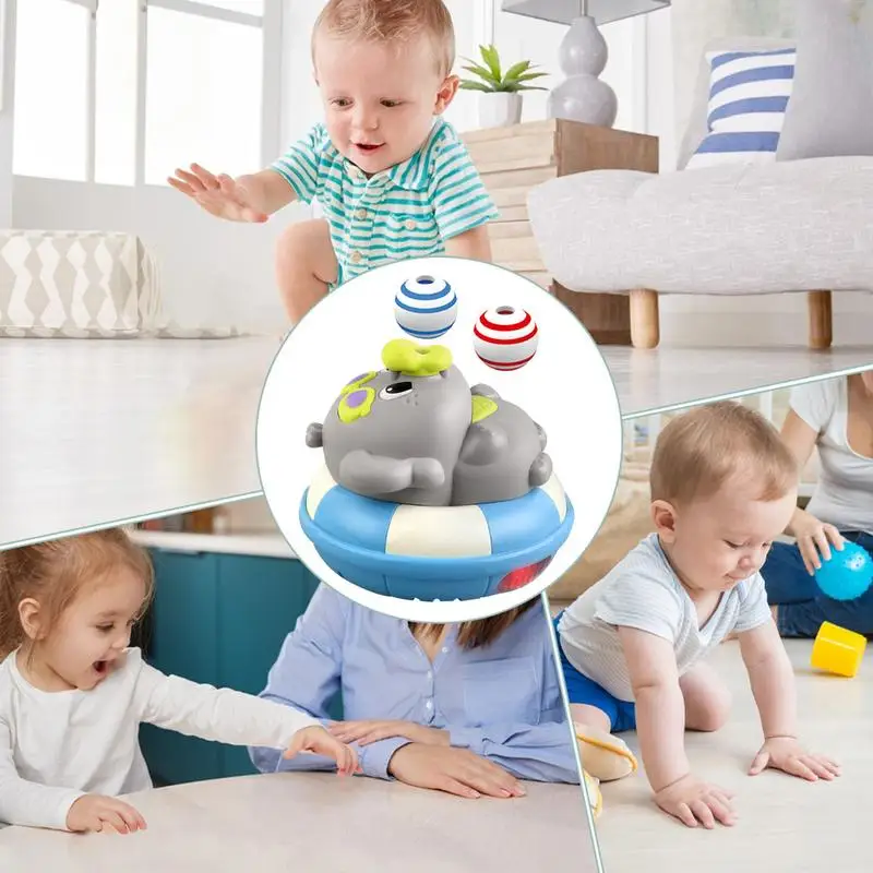 Elektrisch speelgoed voor kinderen Oplichtende blaasbal Elektrisch speelgoed voor kinderen Educatief roterend spel Interactiedier voor kleuterschool