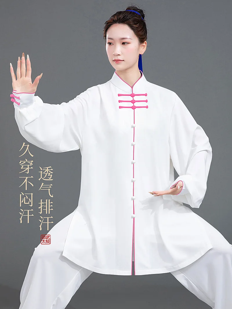 Unisex 2026 New Summer Tai Chi Set - Neo-Chinese Style, Pearl Cotton Blend, Pro Competition & Everyday Wearable
