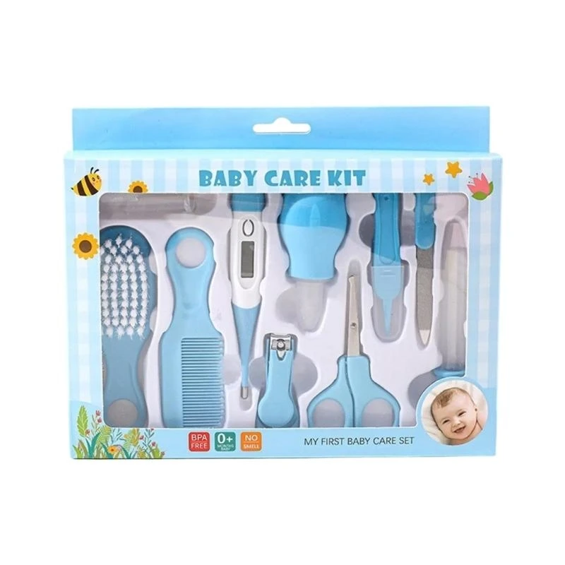 

Portable Baby Care with Bath Brush and Nasal Aspirator Nails Trimmer & Comb