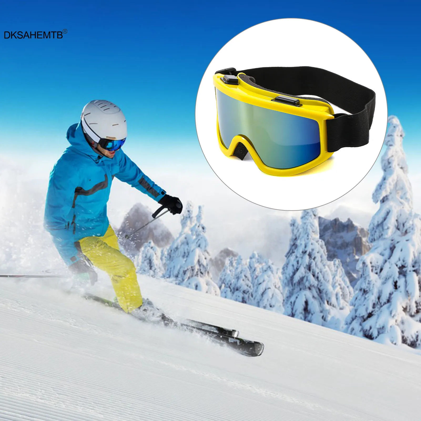 Lunettes de ski coupe-vent à double couche pour hommes et femmes, lunettes de moto et de vélo, équipement de ski durable, mode colorée