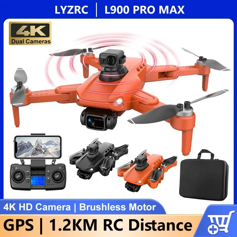 L900 PRO SE MAX GPS Drone 4K Professional HD Dual Camera Obstacle Avoidance Brushless Quadcopter L900 PRO SE Fodable Helicopters