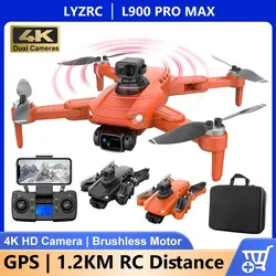 L900 PRO SE MAX GPS Drone 4K Profesjonalny bezszczotkowy quadcopter HD z podwójną kamerą HD do unikania przeszkód L900 PRO SE Helikoptery składane