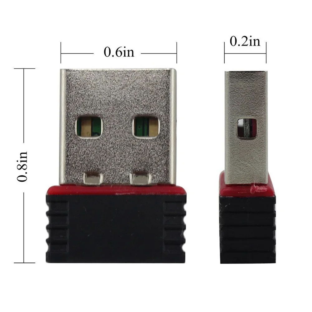 Adaptador USB WiFi de 150Mbps, Dongle Ethernet LAN inalámbrico, tarjeta portátil externa de red de 2,4G para ordenador de escritorio y portátil