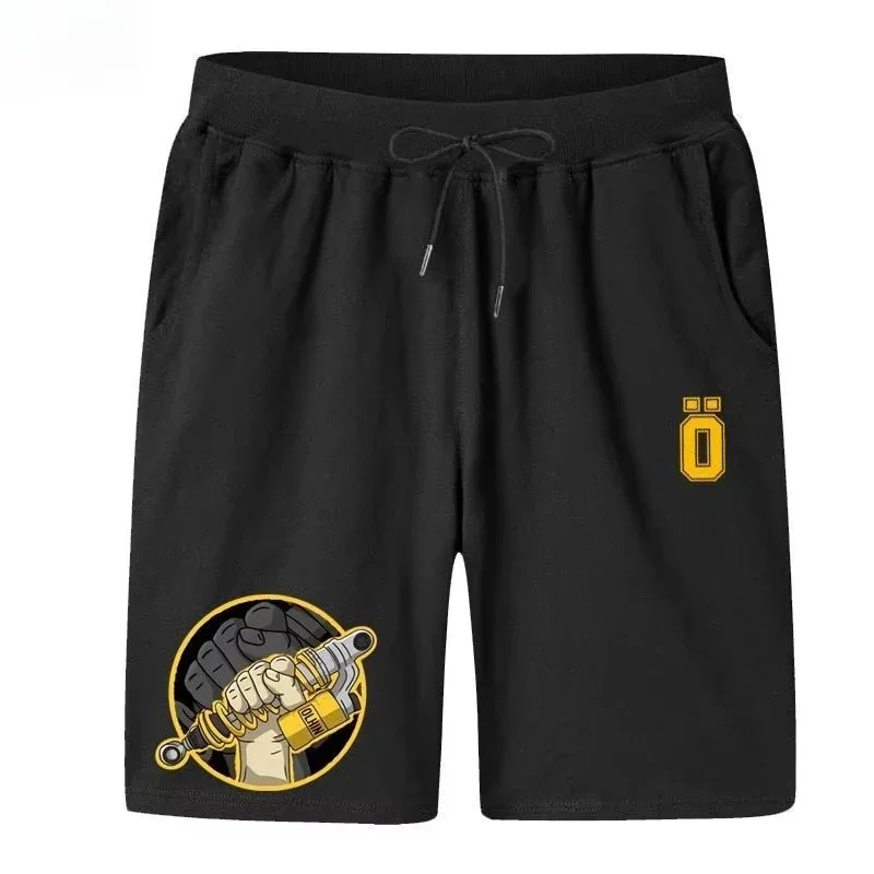 

Summer Men's Shorts Motorcycle OHLINS Shock Absorber Women Shorts Car Modification Culture Five-point Pants Riders Beach Pants