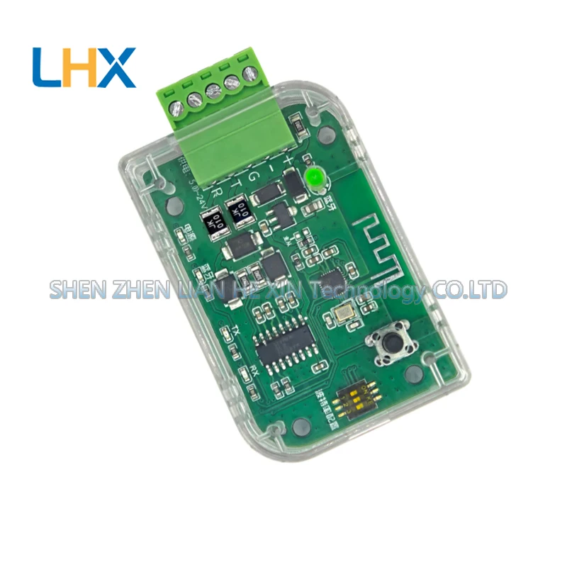 Bluetooth BLE to RS232 serial port relay converter for wireless serial port download, 232 monitoring and debugging 3.3 - 24V