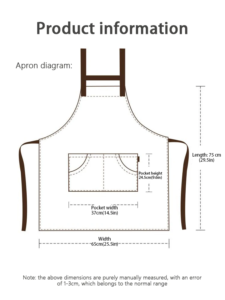Apron Kerja Profesional dengan Tali Silang, Nyaman di Bahu, Bahan Bernapas dengan Penyesuaian Fleksibel untuk Pemakaian Lama di Dapur yang Panas