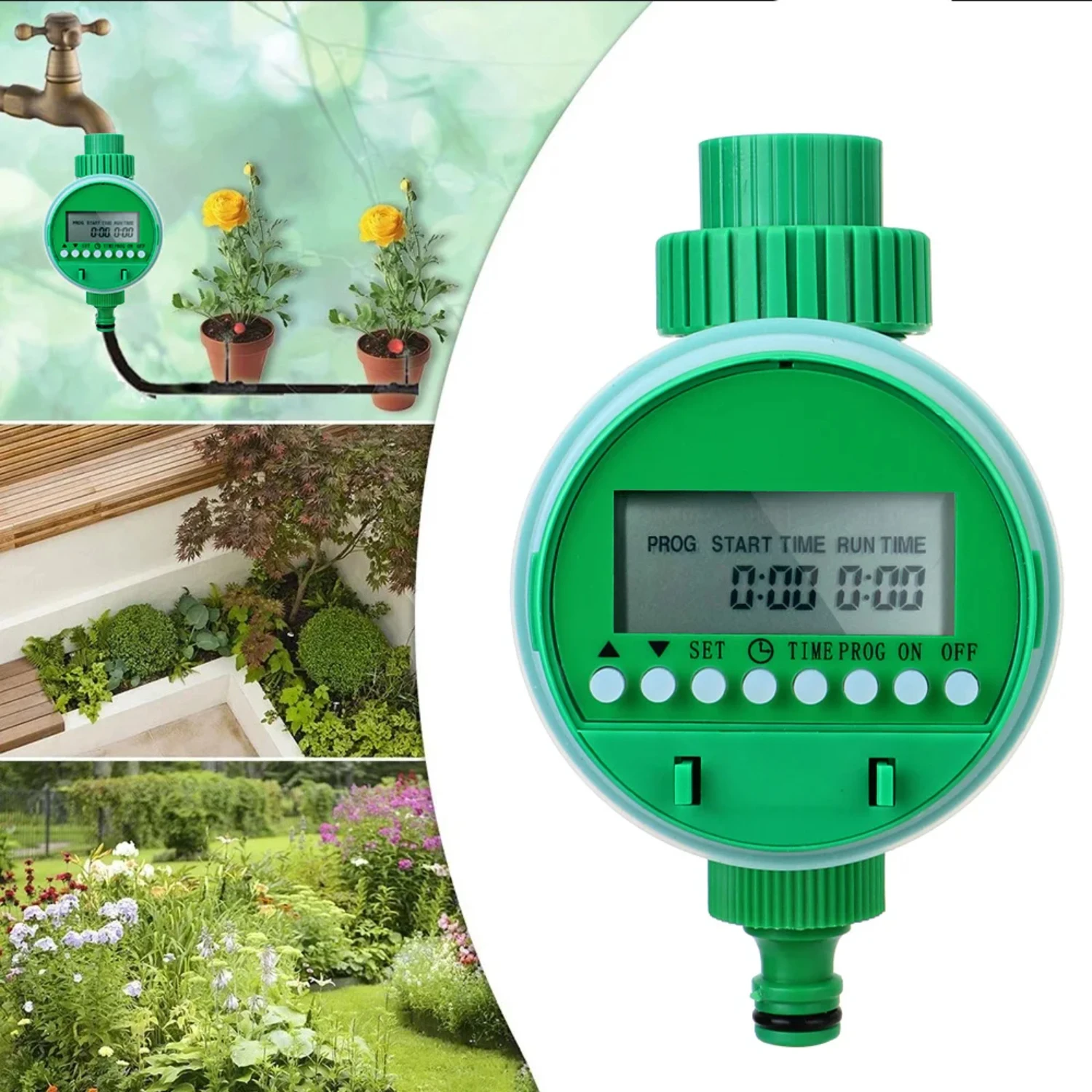 

Garden Watering Timer Automatic Irrigation Controller Sprinkler Controller Lcd Display