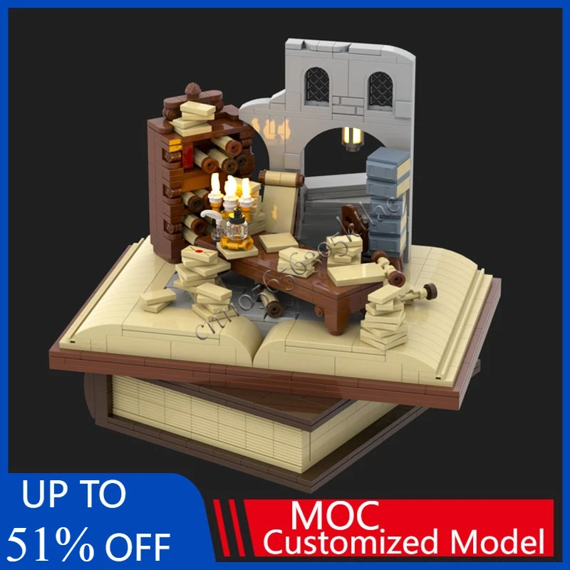 951 Uds. Archivos modulares MOC personalizados de la ciudad blanca, modelo de construcción DIY, tecnología de montaje creativa, juguetes de ensamblaje, regalos para festivales