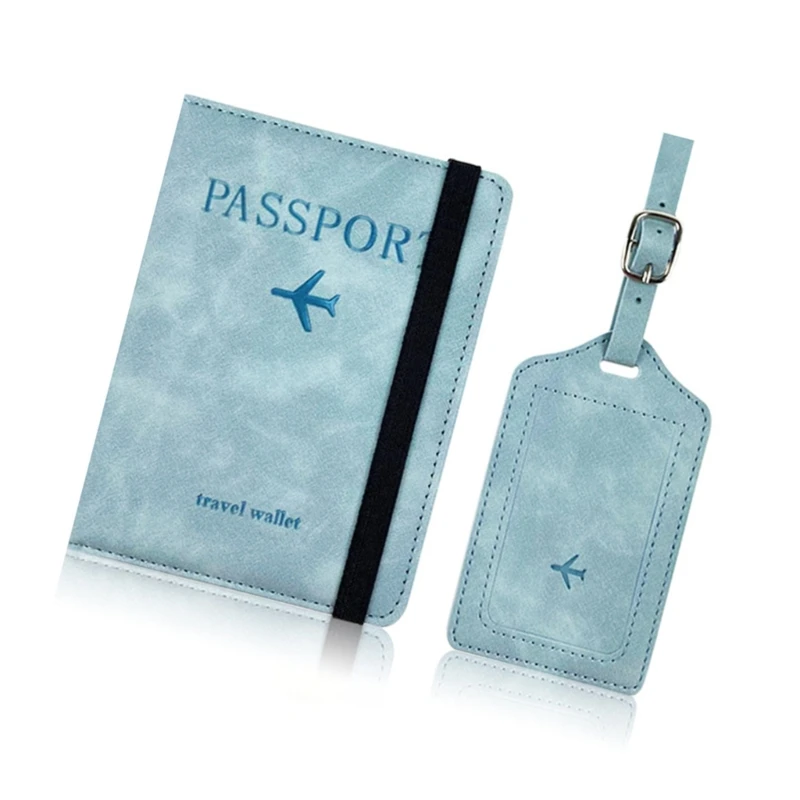 Suitcase Tag Holder Case PU Leather Luggage Tag for Travel