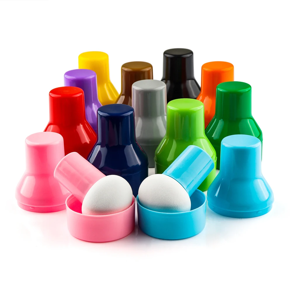 

3Pcs/set Colorful Paper Pouncersnk Applicator Inking Sponge with Storage Cases for Inking Staining Diy Painting Craft Set