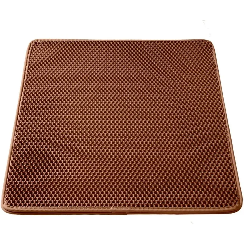 

Home.Cat Litter Mat, Kitty Litter Trapping Mat, Honeycomb Double Layer Mats, No Phthalate.Free shipping.