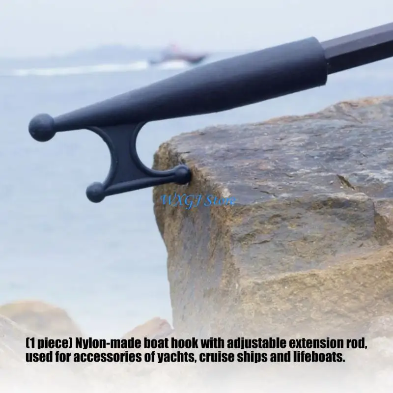 

37JE High Performances Nylon Ship Hook Accessory Works With Multiple Size Adjustable Boating Poles Boat Hook Floating