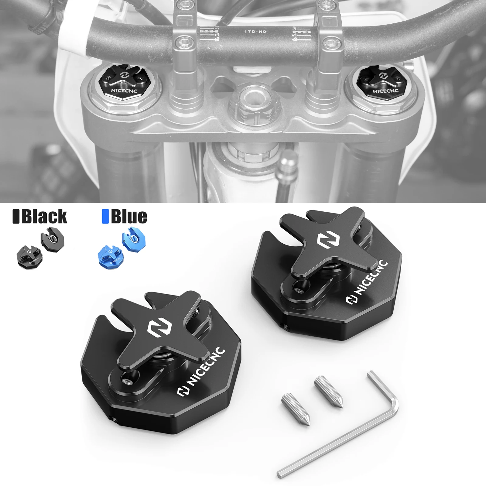 Front Forks Adjustment Knob For Yamaha YZ125 YZ250 YZ250F 2008-2023 YZ450F 2008-2022 YZ125X YZ250X YZ250FX YZ450FX WR250F WR450F