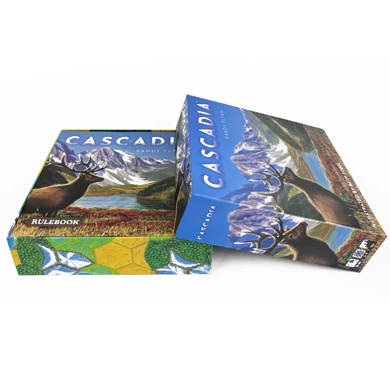 Cascadia Board Game LANDMARKS English Chessboard Set Easy to Learn Quick Gameplay for Kids Adults Family Fun Strategy Game