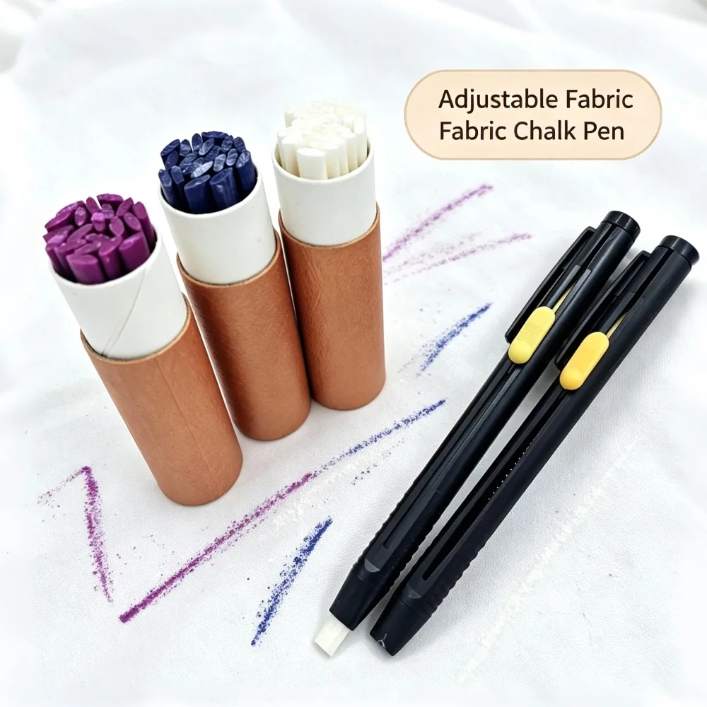 Fabric Chalk Marking Pen Set Tailors Sewing Invisible Chalk Pencil For Tailor Garment Craft Erasable Fabric Marker DIY Sewing