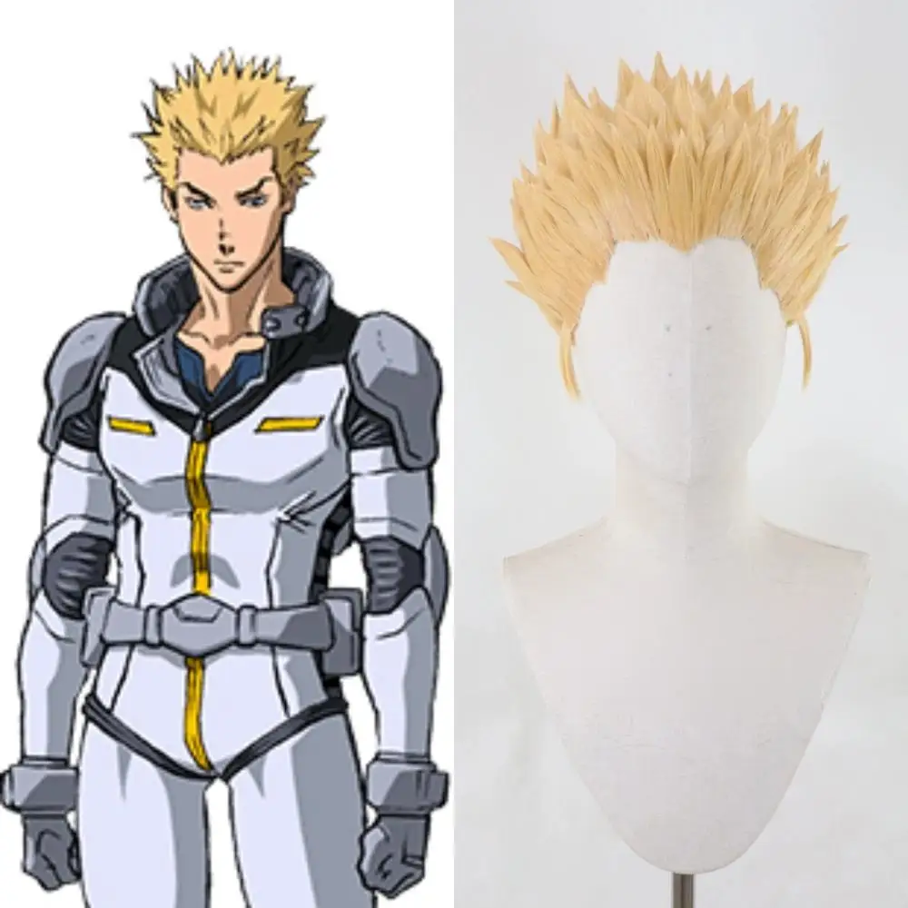 Hitzebeständige, individuelle Cosplay-Perücke für Io Fleming & Char Aznable – Mobile Suit Gundam Thunderbolt
