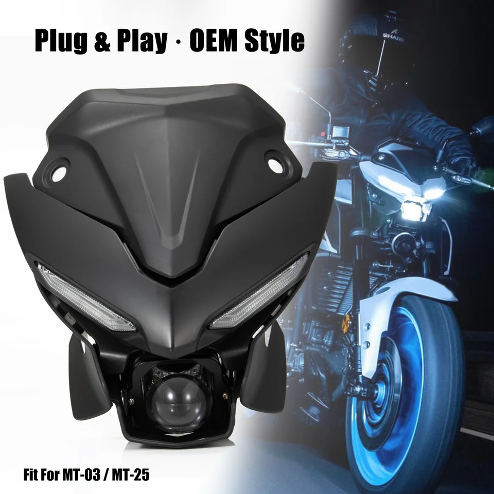 MT-25/MT-03 プロジェクター式ヘッドライト MT03 MT25 Headlight Headlamp Assembly Fit for MT-03 MT-25 2021