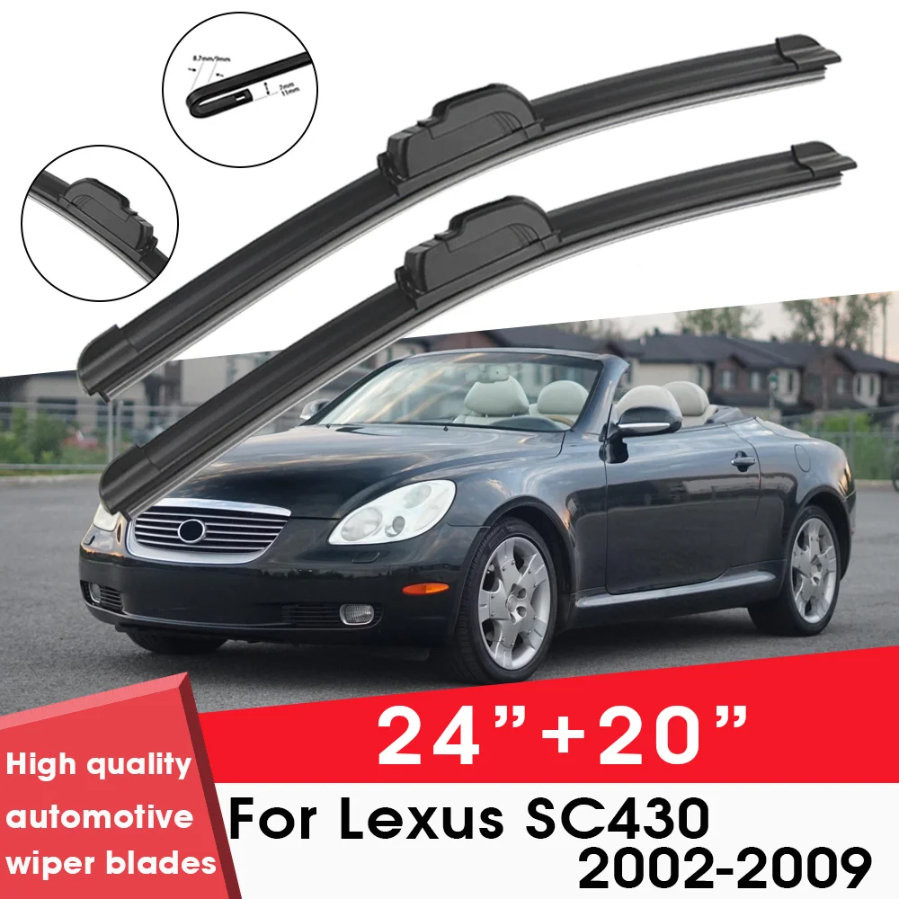 

BEMOST Car Wiper Blades Front Window Windshield Rubber Refill wiper For Lexus SC430 2002-2009 24"+20" Car Accessories