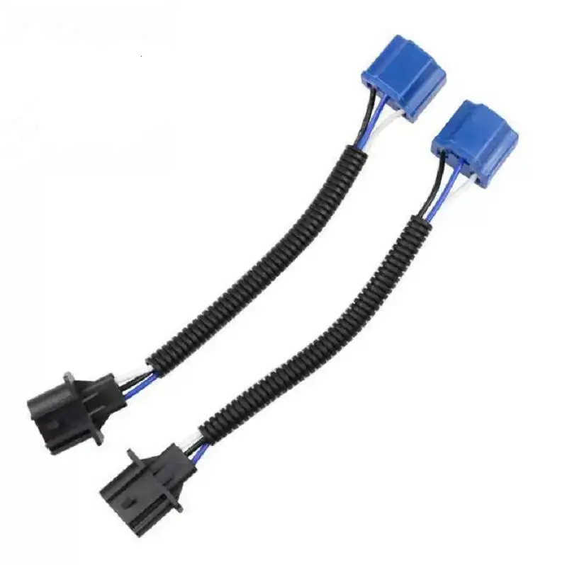 2 pezzi H4 femmina a H13 maschio adattatore di conversione cablaggio per Jeep Wrangler JK 2007-2017 spina faro