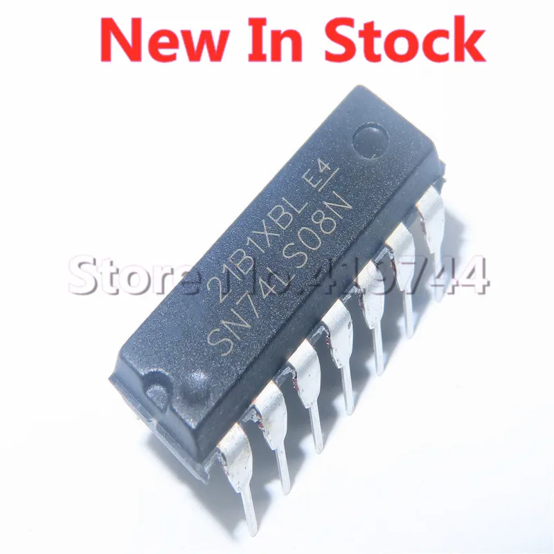 Nouveau circuit intégré original, 5 pièces/lot, 74LS08 SN74LS08N HD74LS08P DIP-14, 2 entrées positives et portes, en Stock, nouveau