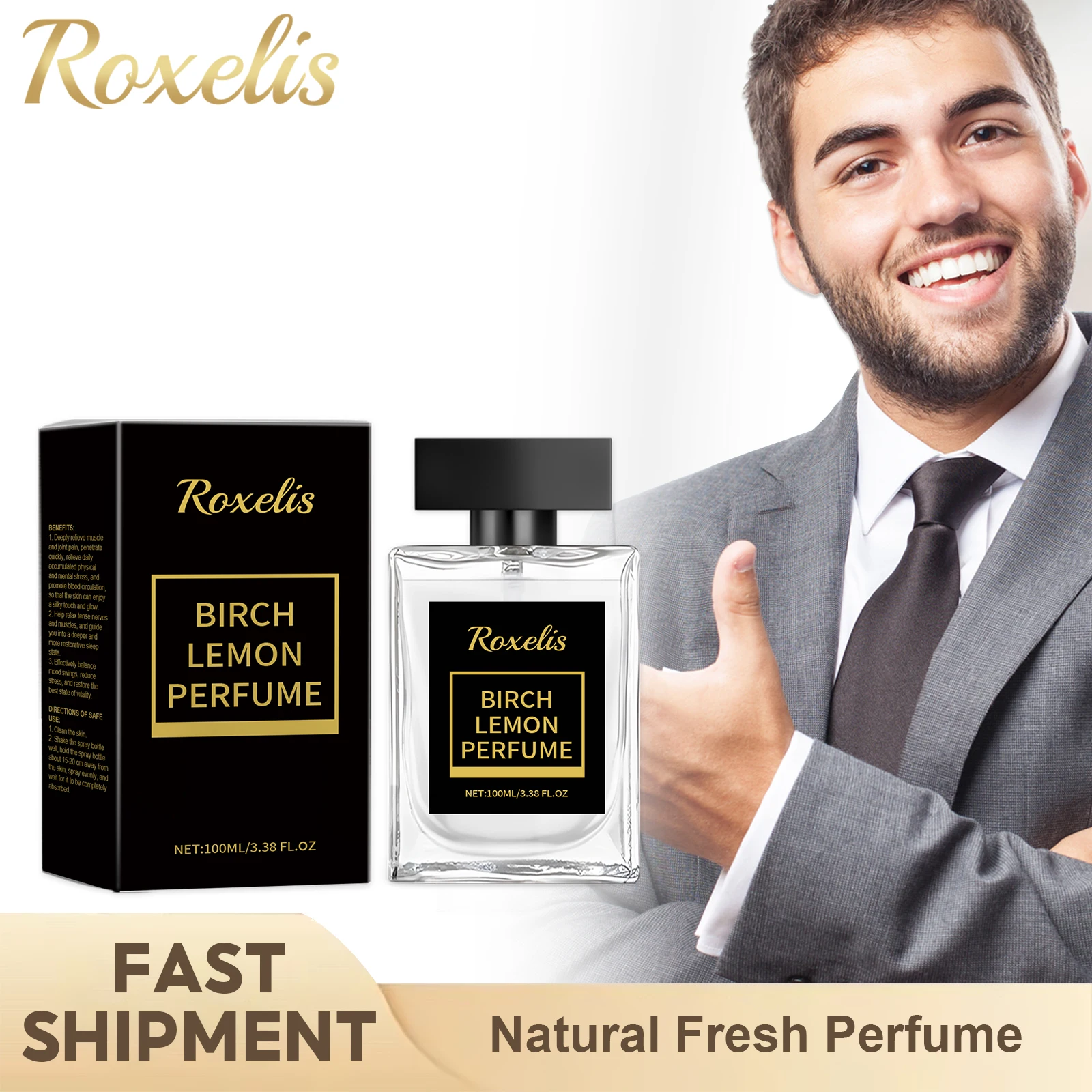 

Lasting Fresh Perfume Lemon Aroma Refreshing Rich Fragrance Mature Men Charming Natural Fragrance Perfume For Dating Daily Life