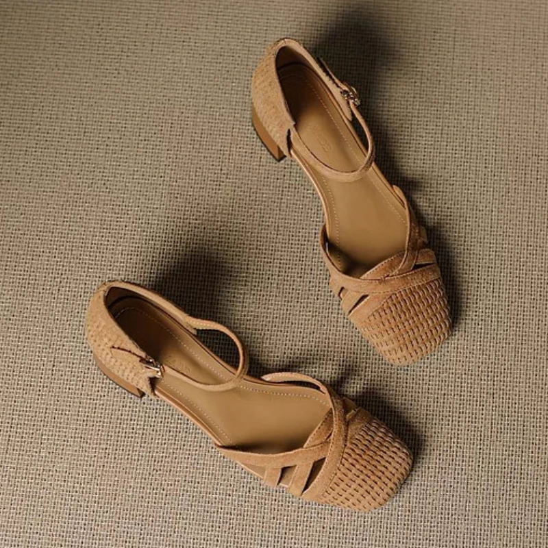 

Женские босоножки на каблуке. Дизайнерская обувь на среднем каблуке. Летние модные женские туфли-лодочки. Новинка 2025 года. Элегантные туфли на мелком каблуке. Сексуальные Mujer De Sandalias.
