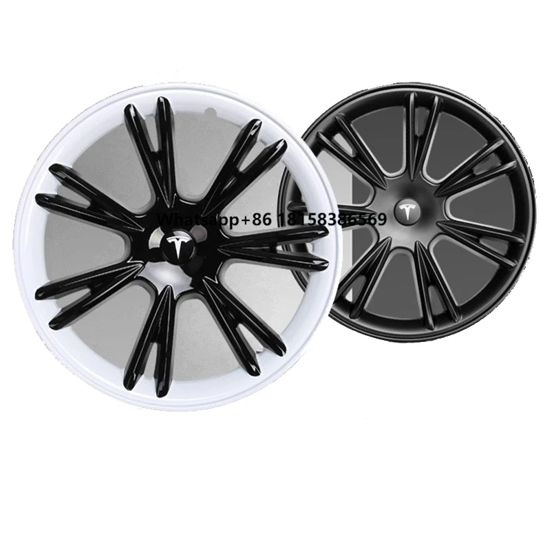 

ABS Material 19inch Model Y Wheel Hub Cap Cover Full Cover Fashion Design Refit Car Tesla Wheel Hub Cover