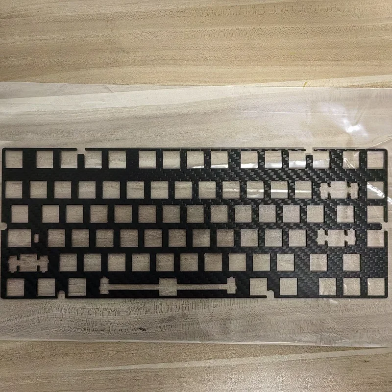 Rainy75 Keyboard Plates FR4 Brass Carbon Fiber PP POM  ( Plate-mounted Stabilizer use )
