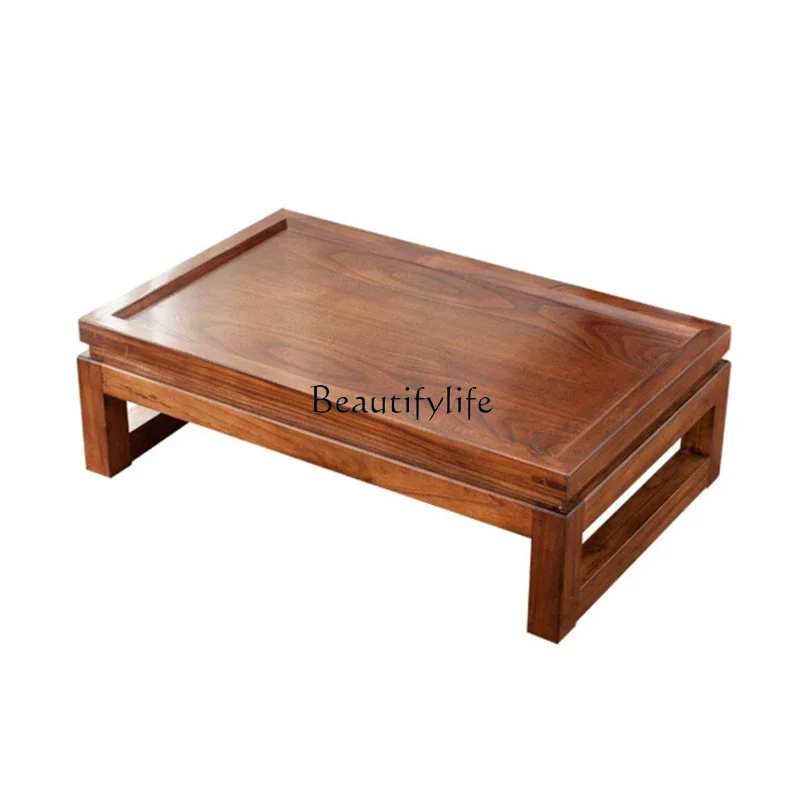 Solid wood tatami coffee table modern simple kang table