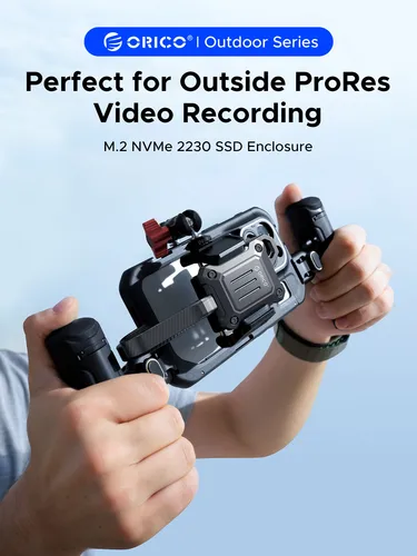 Imagen 2 del producto ORICO-carcasa de SSD 2230, M.2, NVMe, USB 3,2 Gen 2, 10gbps, NVME, PCI-E, m-key, 2230mm, carcasa de unidad SSD externa