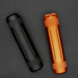 New Aluminium Survival Kit Waterproof Sealed Bottle Pill Airtight Box Outdoor Tools Capsule Fixed Storage Container