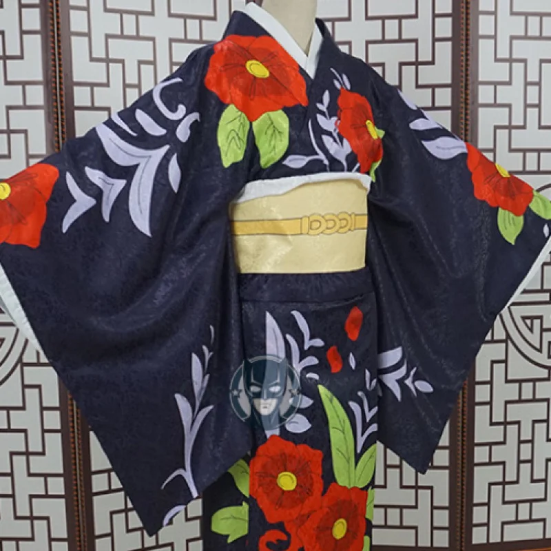 Tamayo-Disfraz de Anime Demon Slayer para adulto, hermoso Kimono Floral, ropa, uniforme de juego de rol para fiesta de Carnaval y Halloween